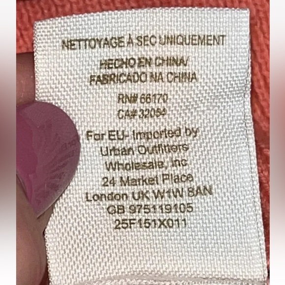 Free People PEACH WOOL Sweater Puff Sleeves Scoop Fringe Neck Gray Dots Keyhole - Picture 8 of 12